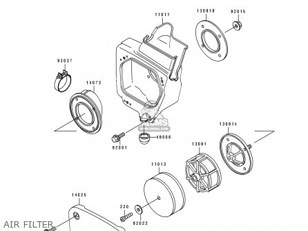 AIR FILTER - KX60-B9 1993 USA CANADA