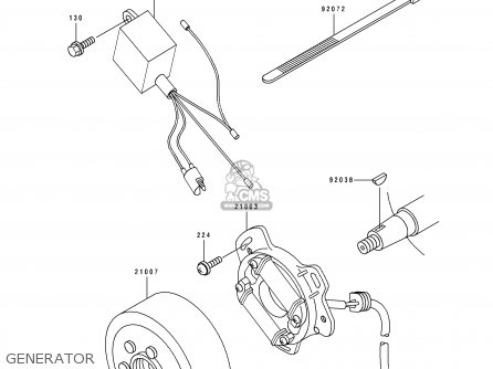GENERATOR - KX60-B9 1993 USA CANADA