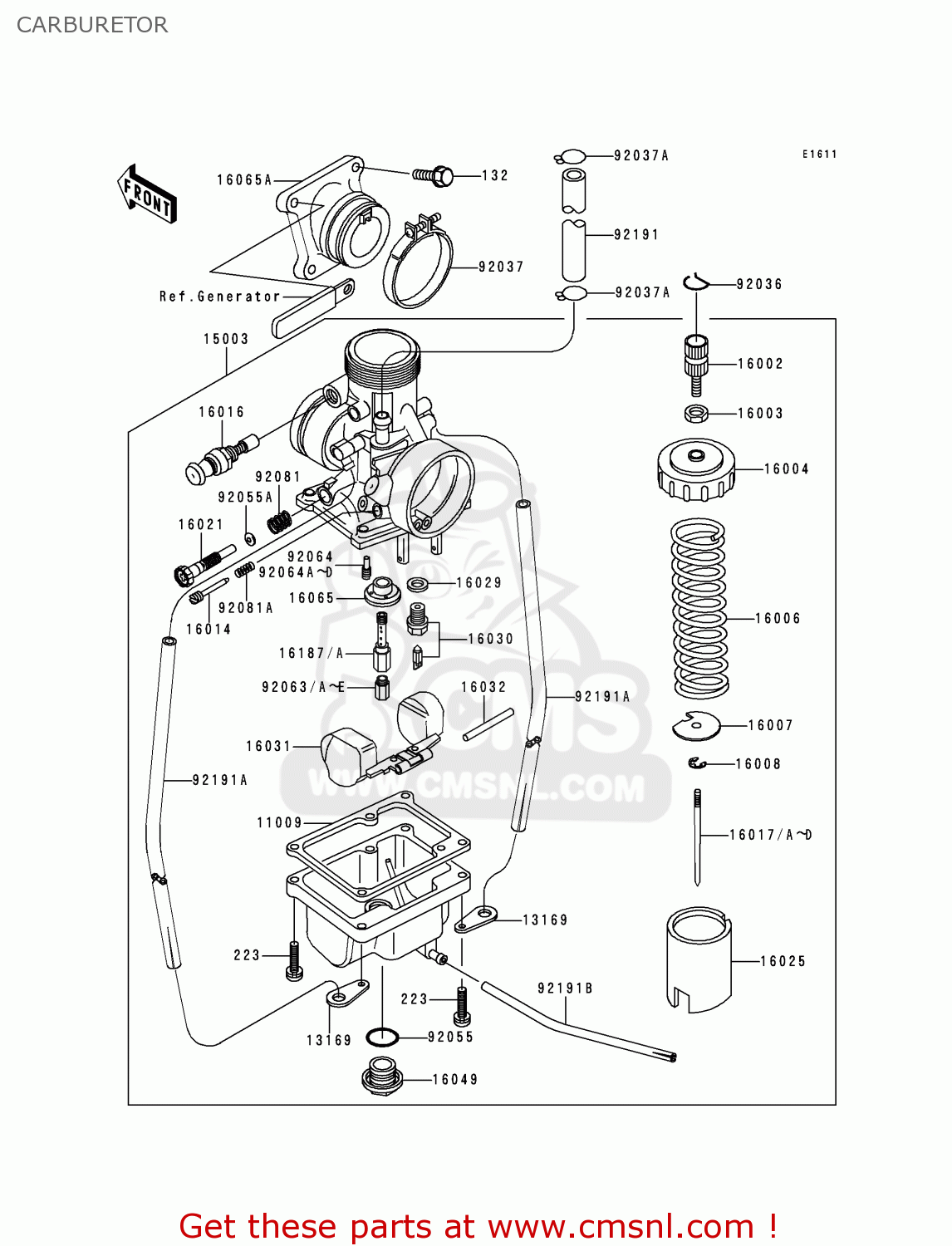 CARBURETOR KX65-A1 2000 EUROPE AS
