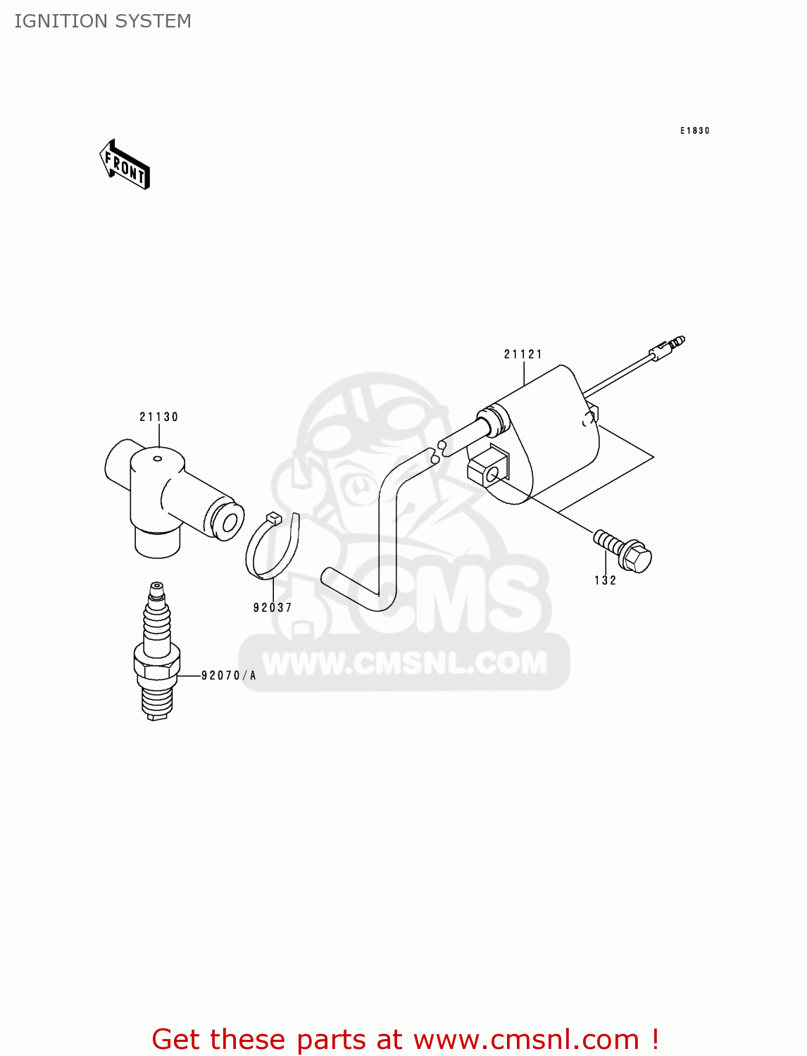 IGNITION SYSTEM KX65-A1 2000 EUROPE AS