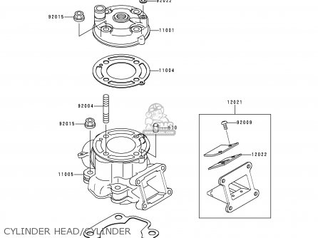 CYLINDER HEAD/CYLINDER - KX65-A1 2000 EUROPE AS