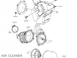 AIR CLEANER - KX65-A1 2000 EUROPE AS