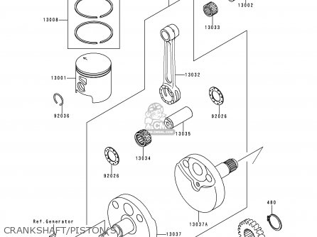 CRANKSHAFT/PISTON(S) - KX65-A1 2000 EUROPE AS