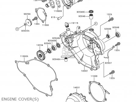 ENGINE COVER(S) - KX65-A1 2000 EUROPE AS