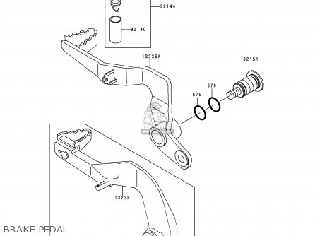 BRAKE PEDAL - KX65-A1 2000 EUROPE AS