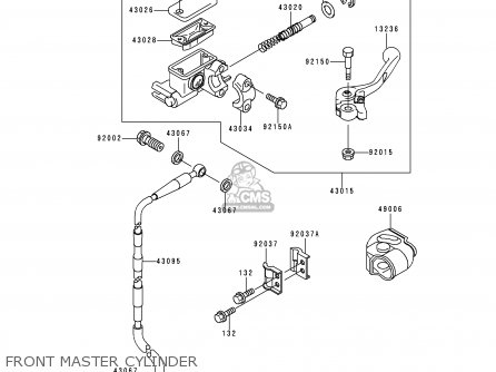 FRONT MASTER CYLINDER - KX65-A1 2000 EUROPE AS