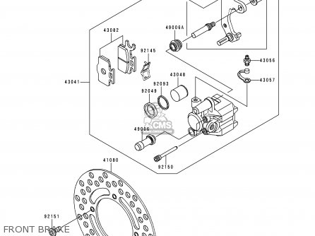 FRONT BRAKE - KX65-A1 2000 EUROPE AS