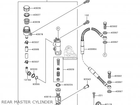 REAR MASTER CYLINDER - KX65-A1 2000 EUROPE AS