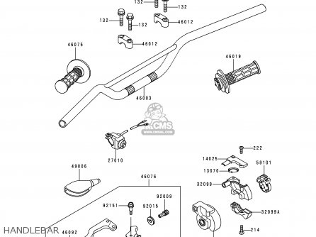 HANDLEBAR - KX65-A1 2000 EUROPE AS
