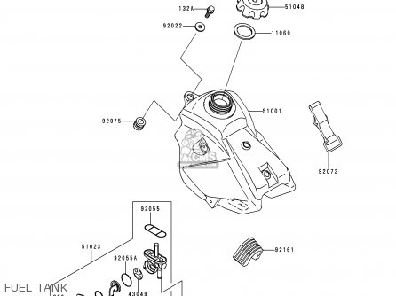 FUEL TANK - KX65-A1 2000 EUROPE AS
