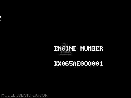 MODEL IDENTIFCATION - KX65-A1 2000 EUROPE AS
