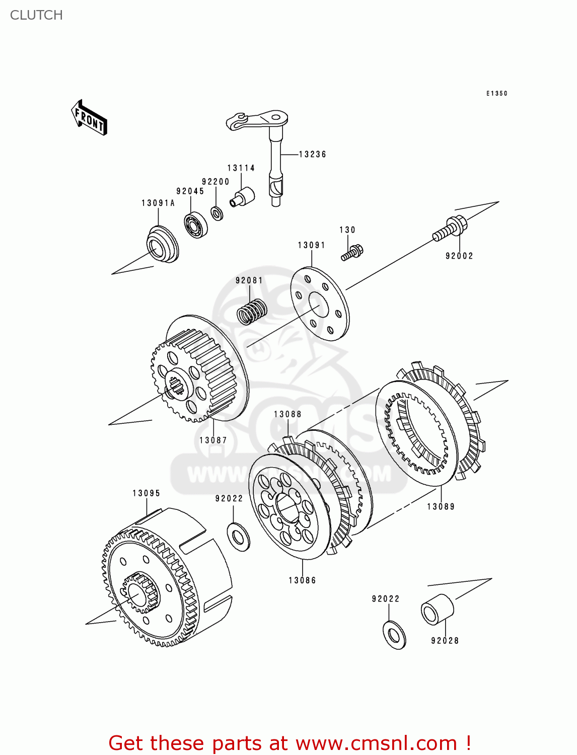 CLUTCH KX65-A1 2000 USA CANADA