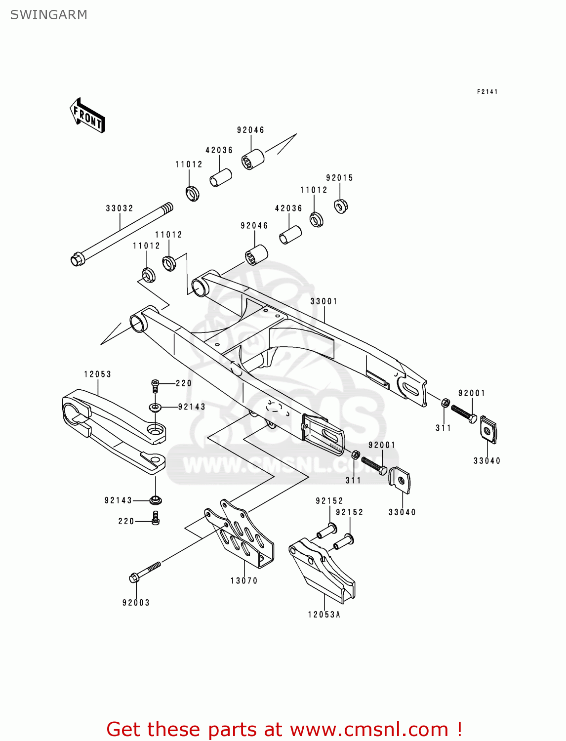 SWINGARM KX65-A1 2000 USA CANADA
