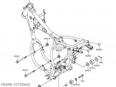 FRAME FITTINGS - KX65-A1 2000 USA CANADA