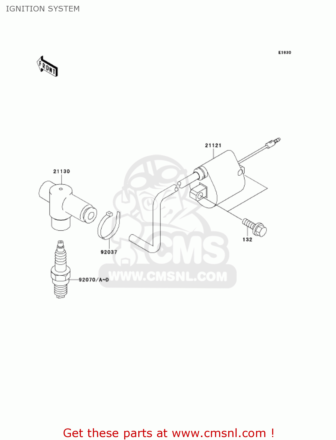 IGNITION SYSTEM KX65-A2 KX65 2001 USA CANADA