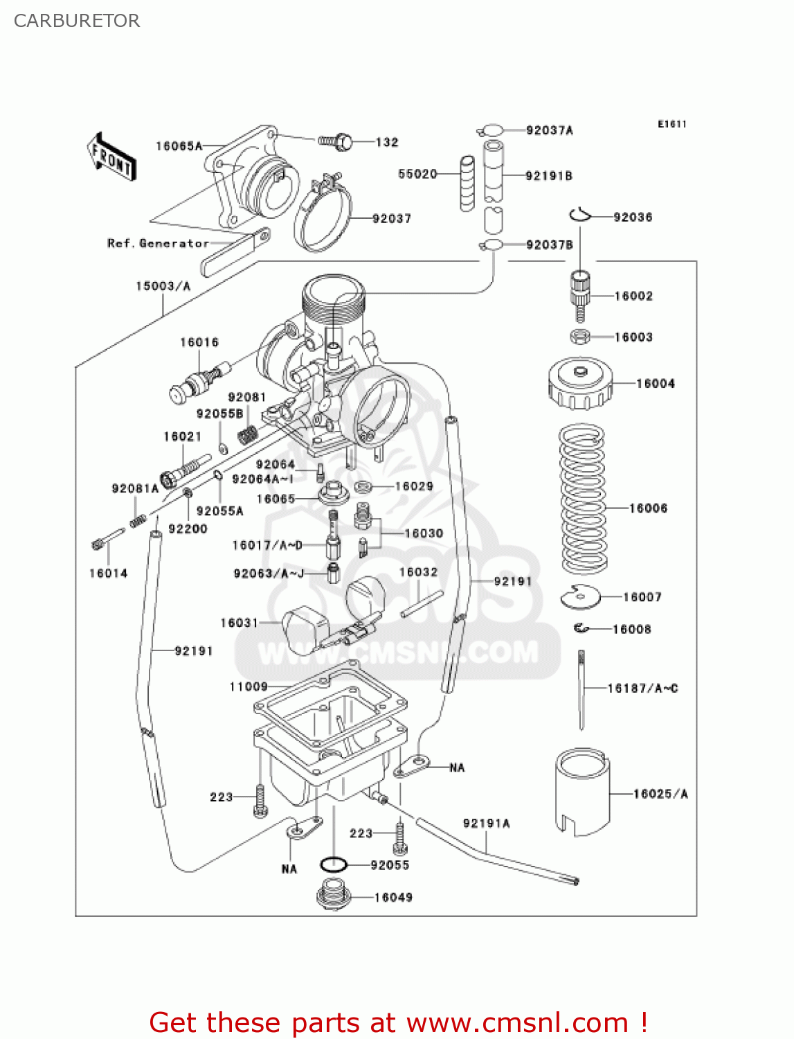 CARBURETOR KX65-A2 KX65 2001 USA CANADA