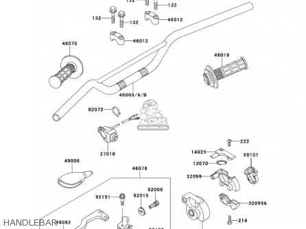 HANDLEBAR - KX65-A2 KX65 2001 USA CANADA
