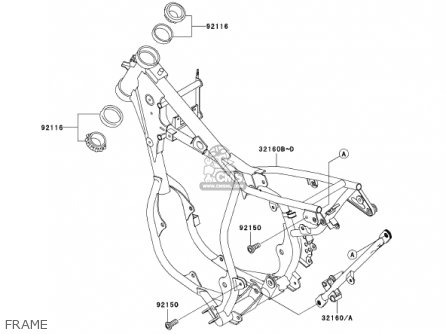 FRAME - KX65-A2 KX65 2001 USA CANADA