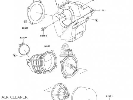 AIR CLEANER - KX65-A2 KX65 2001 USA CANADA
