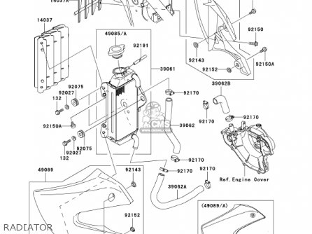 RADIATOR - KX65-A2 KX65 2001 USA CANADA