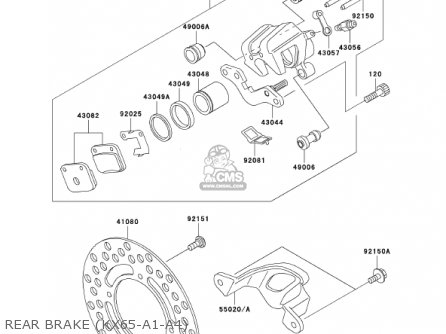 REAR BRAKE (KX65-A1-A4) - KX65-A2 KX65 2001 USA CANADA