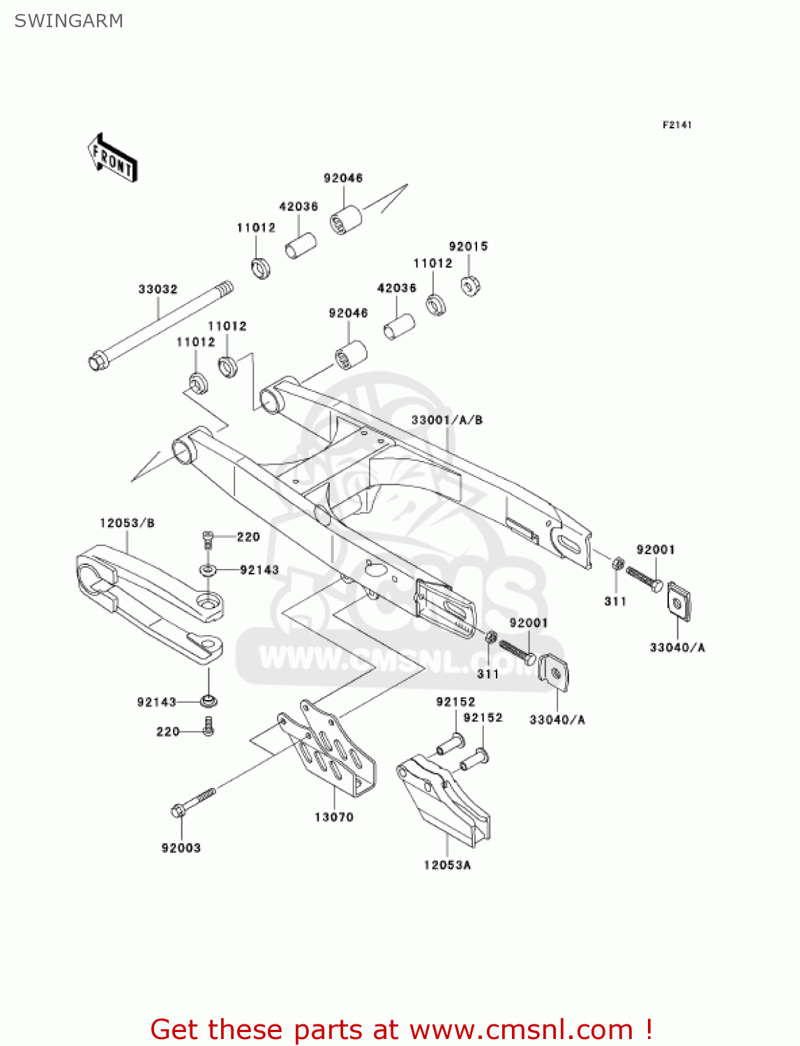 SWINGARM KX65-A3 KX65 2002 USA CANADA