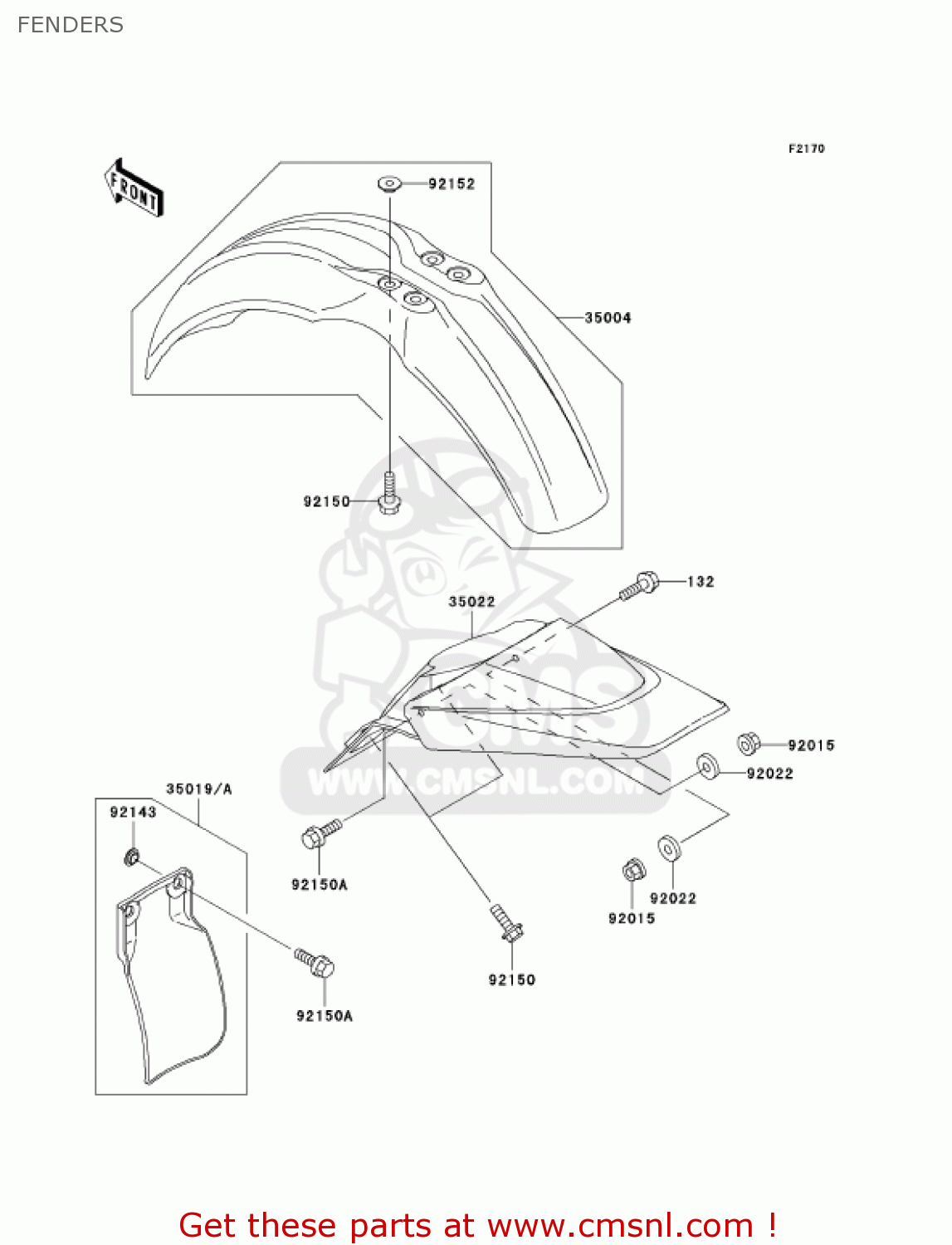 FENDERS KX65-A3 KX65 2002 USA CANADA