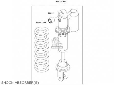 SHOCK ABSORBER(S) - KX65-A3 KX65 2002 USA CANADA