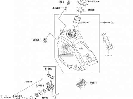 FUEL TANK - KX65-A3 KX65 2002 USA CANADA