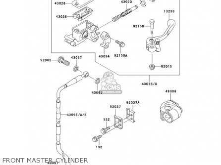 FRONT MASTER CYLINDER - KX65-A3 KX65 2002 USA CANADA
