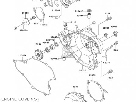 ENGINE COVER(S) - KX65-A3 KX65 2002 USA CANADA