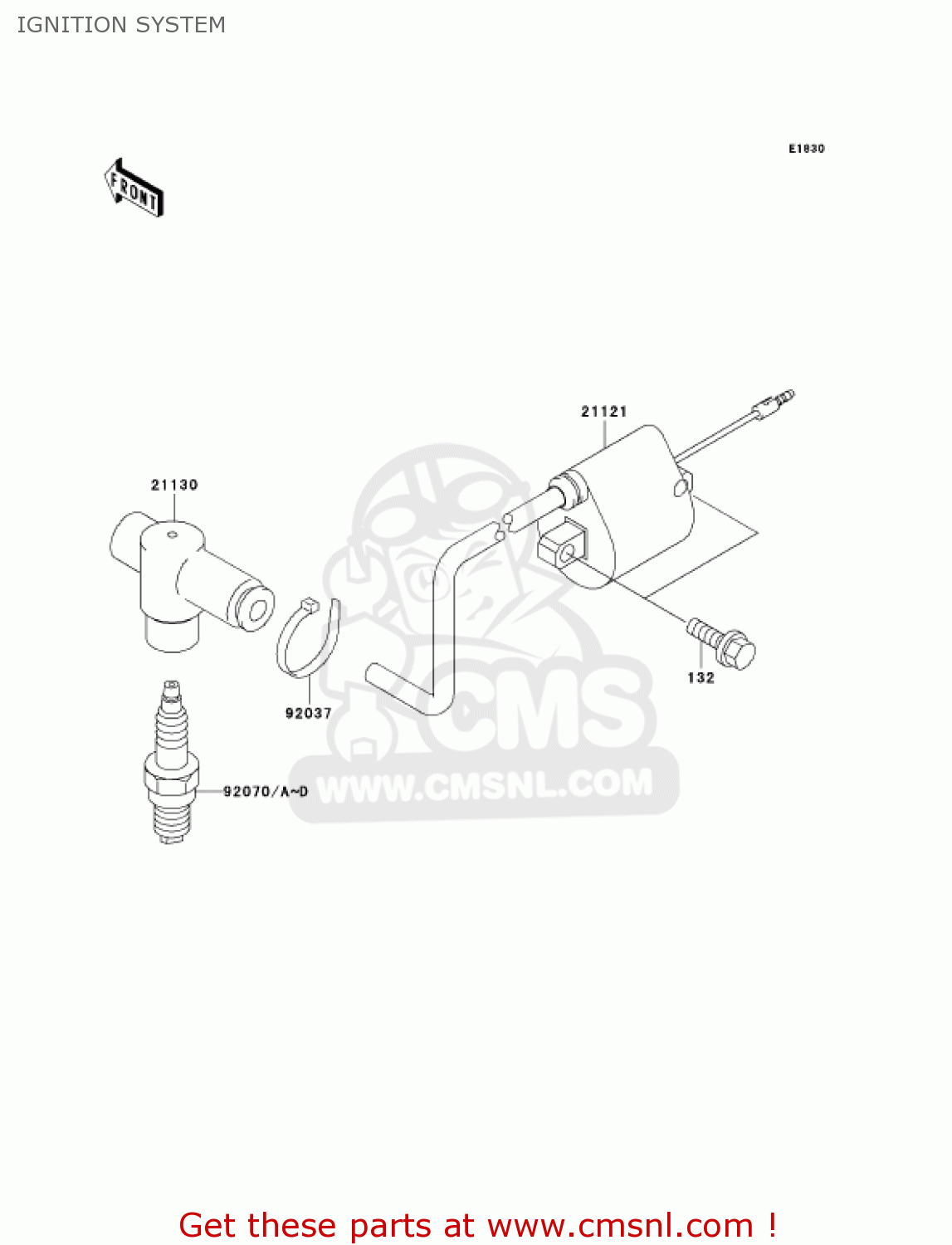 IGNITION SYSTEM KX65-A4 KX65 2003 USA CANADA