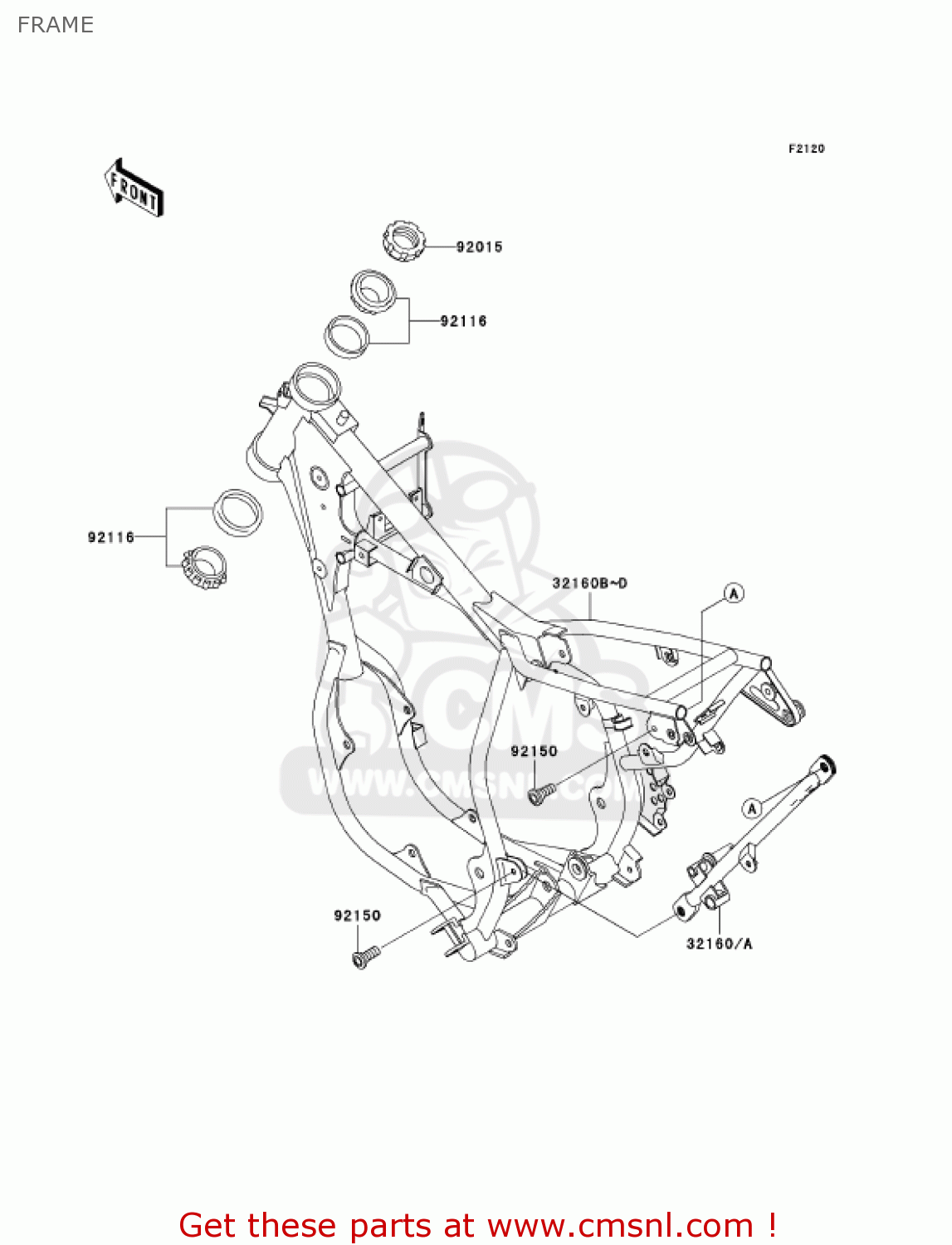 FRAME KX65-A4 KX65 2003 USA CANADA