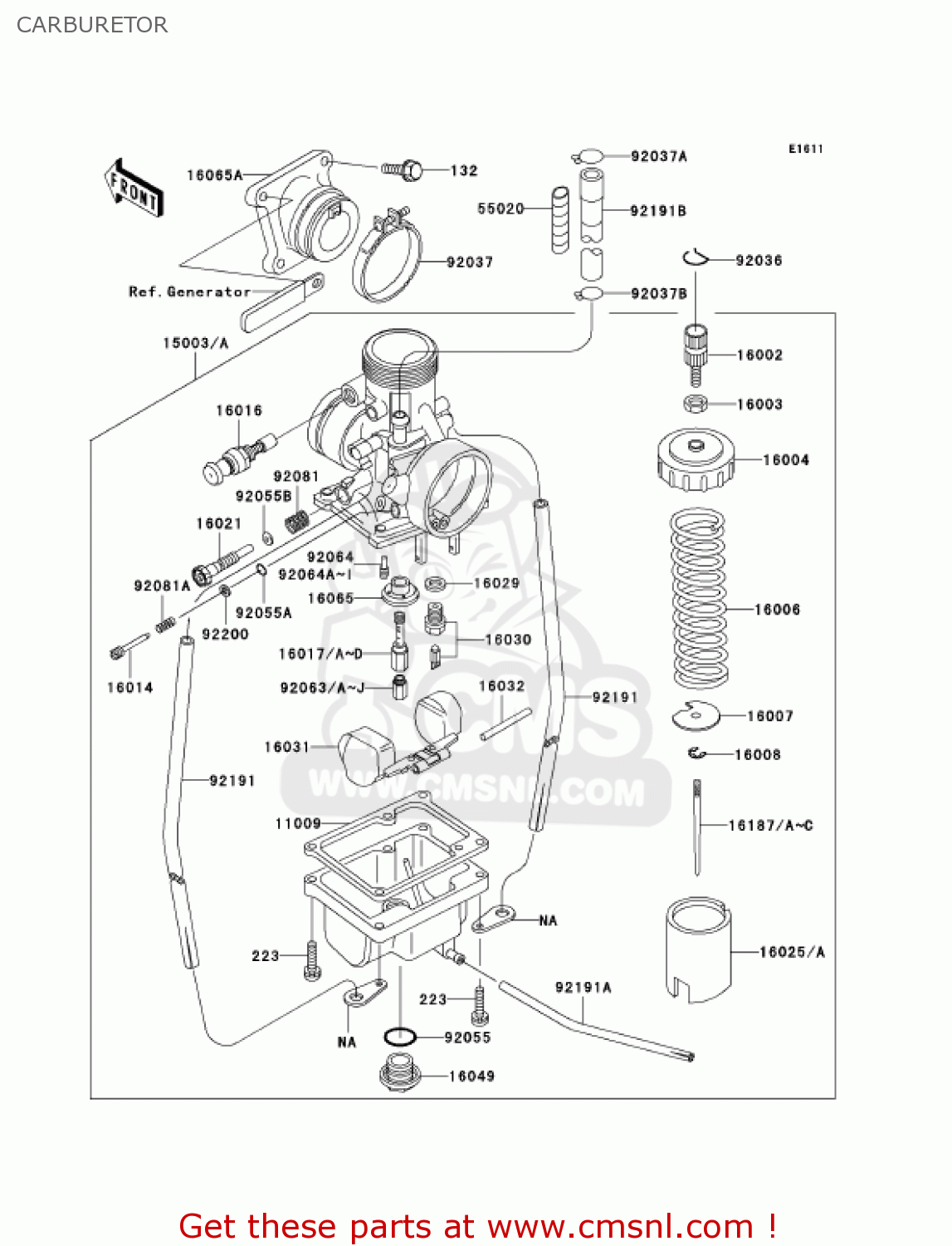 CARBURETOR KX65-A4 KX65 2003 USA CANADA