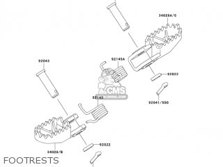 FOOTRESTS - KX65-A4 KX65 2003 USA CANADA