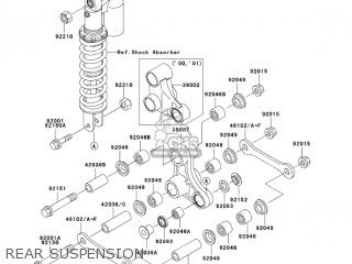 REAR SUSPENSION - KX65-A5 KX65 2004 USA CANADA