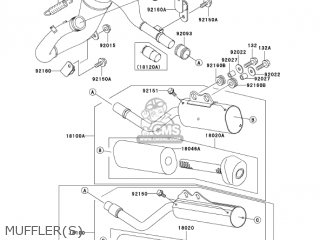MUFFLER(S) - KX65-A5 KX65 2004 USA CANADA