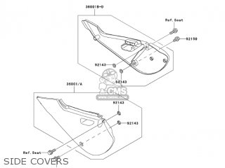 SIDE COVERS - KX65-A5 KX65 2004 USA CANADA