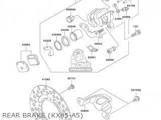 REAR BRAKE (KX65-A5) - KX65-A5 KX65 2004 USA CANADA