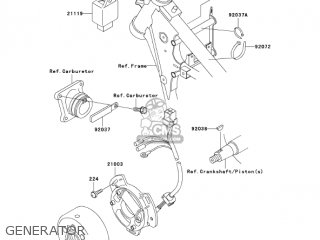 GENERATOR - KX65-A5 KX65 2004 USA CANADA