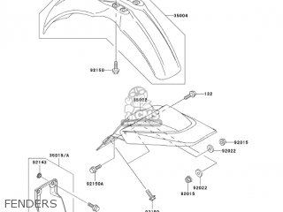 FENDERS - KX65-A5 KX65 2004 USA CANADA