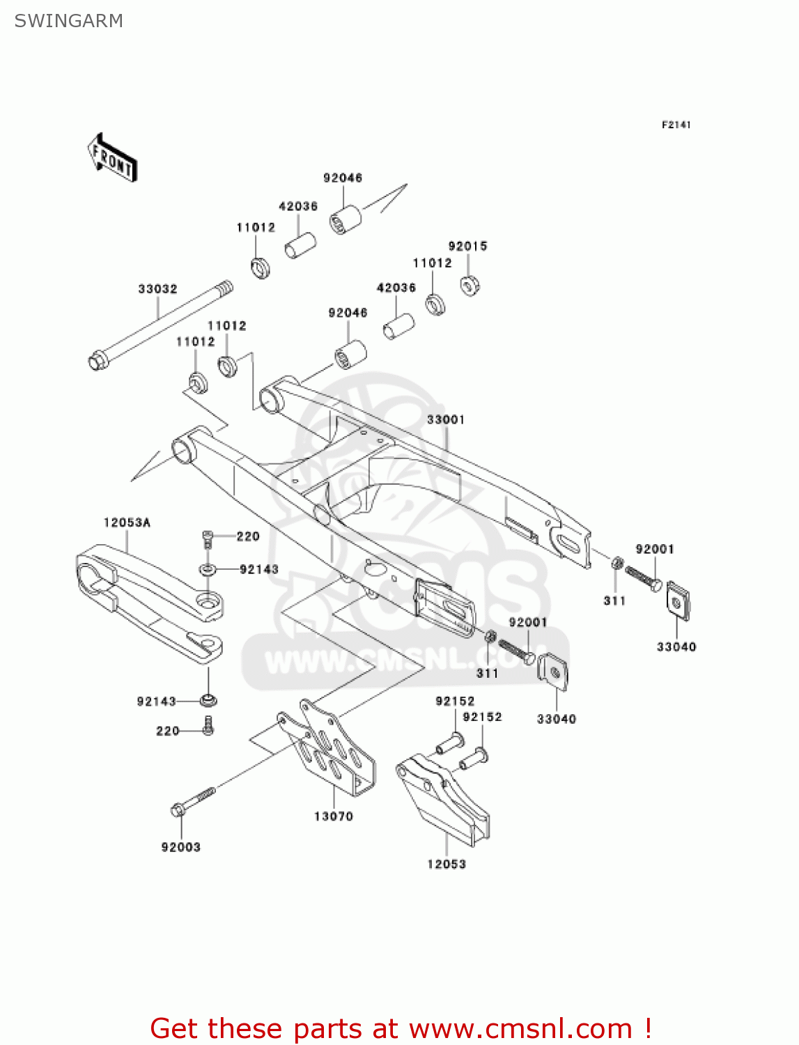 SWINGARM KX65-A6 KX65 2005 USA CANADA