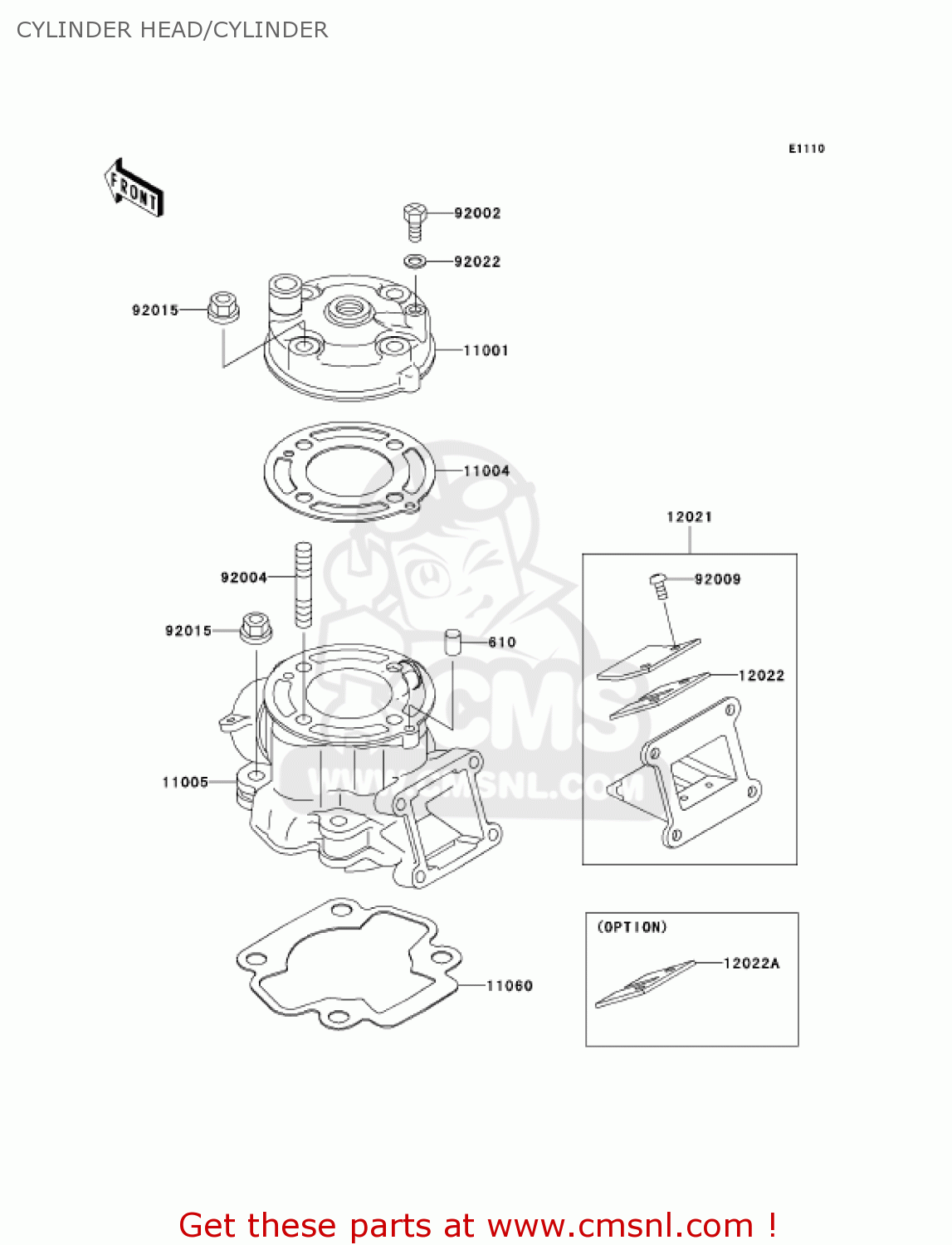 CYLINDER HEAD/CYLINDER KX65-A6 KX65 2005 USA CANADA