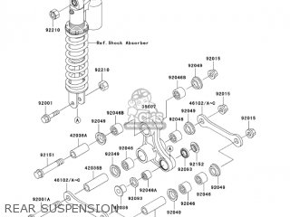 REAR SUSPENSION - KX65-A6 KX65 2005 USA CANADA