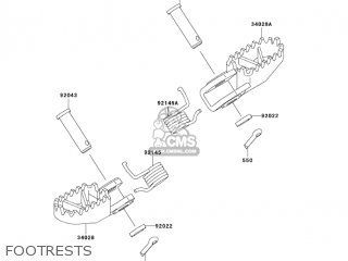 FOOTRESTS - KX65-A6 KX65 2005 USA CANADA