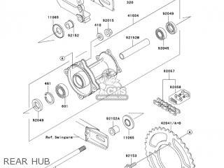 REAR HUB - KX65-A6 KX65 2005 USA CANADA