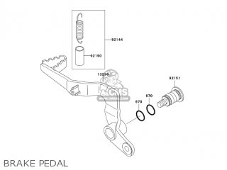 BRAKE PEDAL - KX65-A6 KX65 2005 USA CANADA