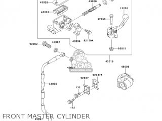 FRONT MASTER CYLINDER - KX65-A6 KX65 2005 USA CANADA