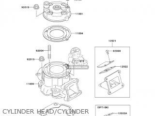 CYLINDER HEAD/CYLINDER - KX65-A6 KX65 2005 USA CANADA