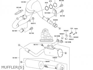 MUFFLER(S) - KX65-A6 KX65 2005 USA CANADA